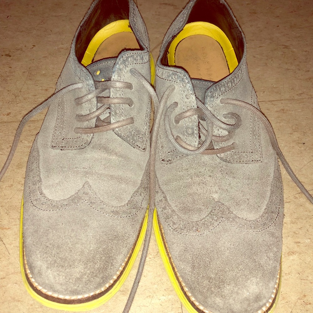Gray cole haan lunargrand dress shoes